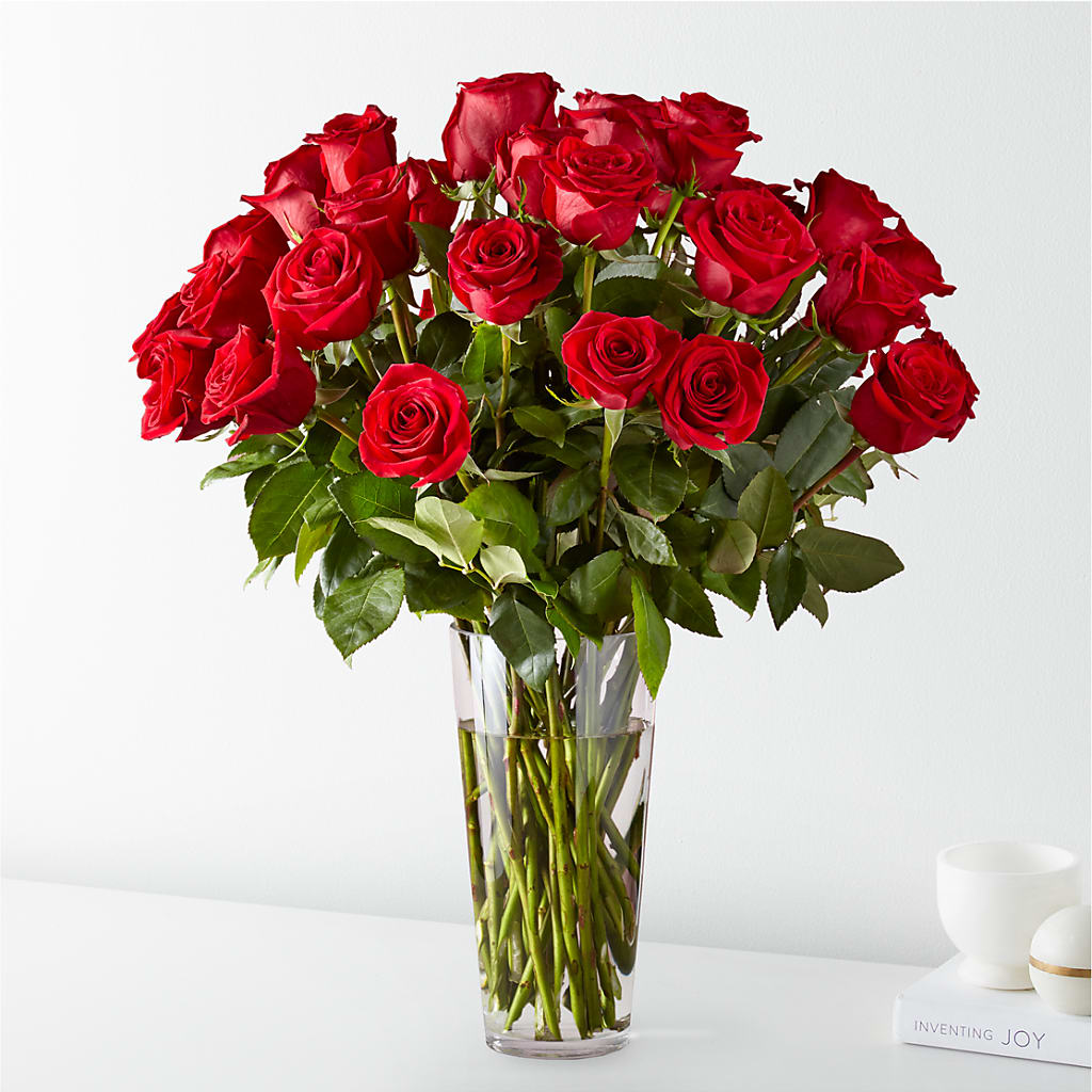 Long Stem Red Rose Bouquet – MOORE'S FLOWERS & GIFTS, Fayette AL