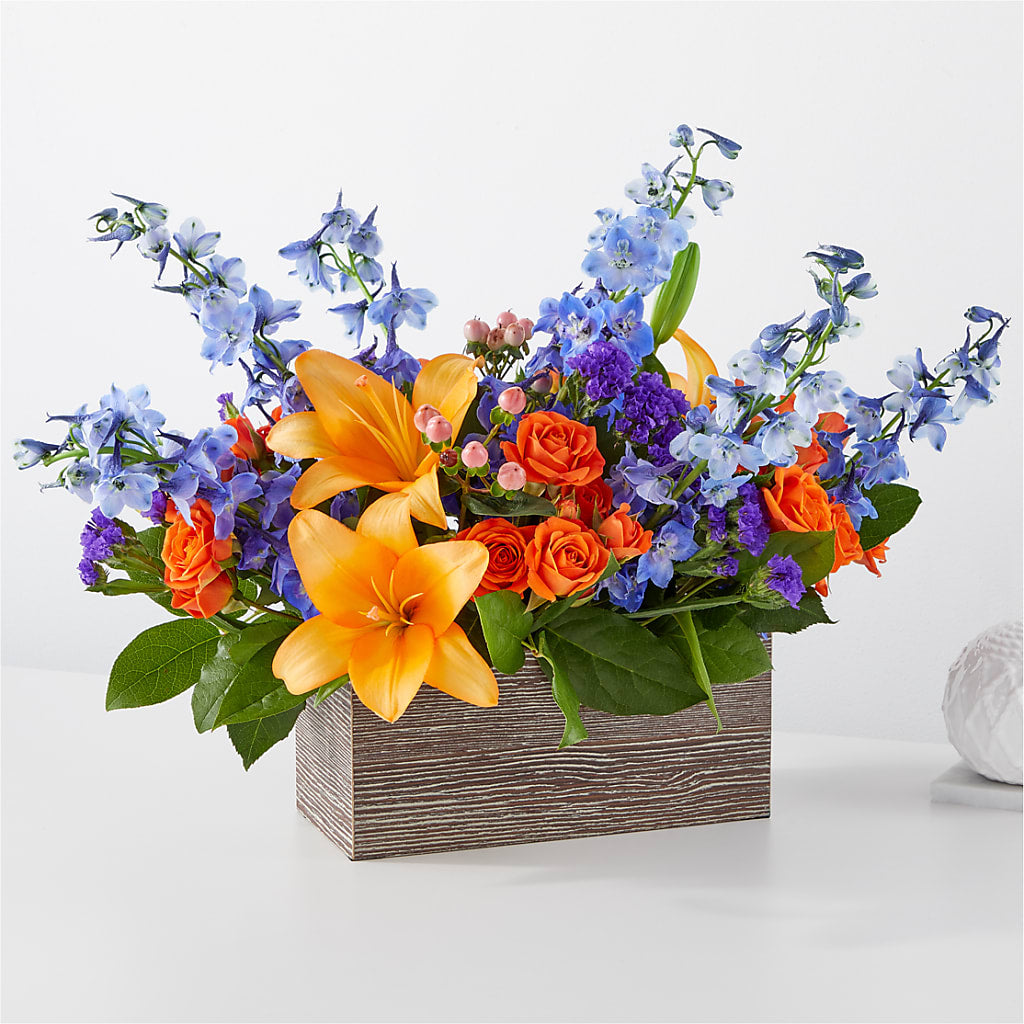 Radiant Citrus Box Bouquet – MOORE'S FLOWERS & GIFTS, Fayette AL