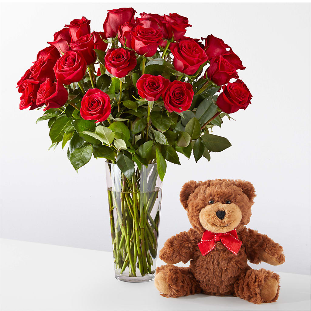 Romantic Long Stem Red Rose Bouquet Bundles – MOORE'S FLOWERS & GIFTS, Fayette AL