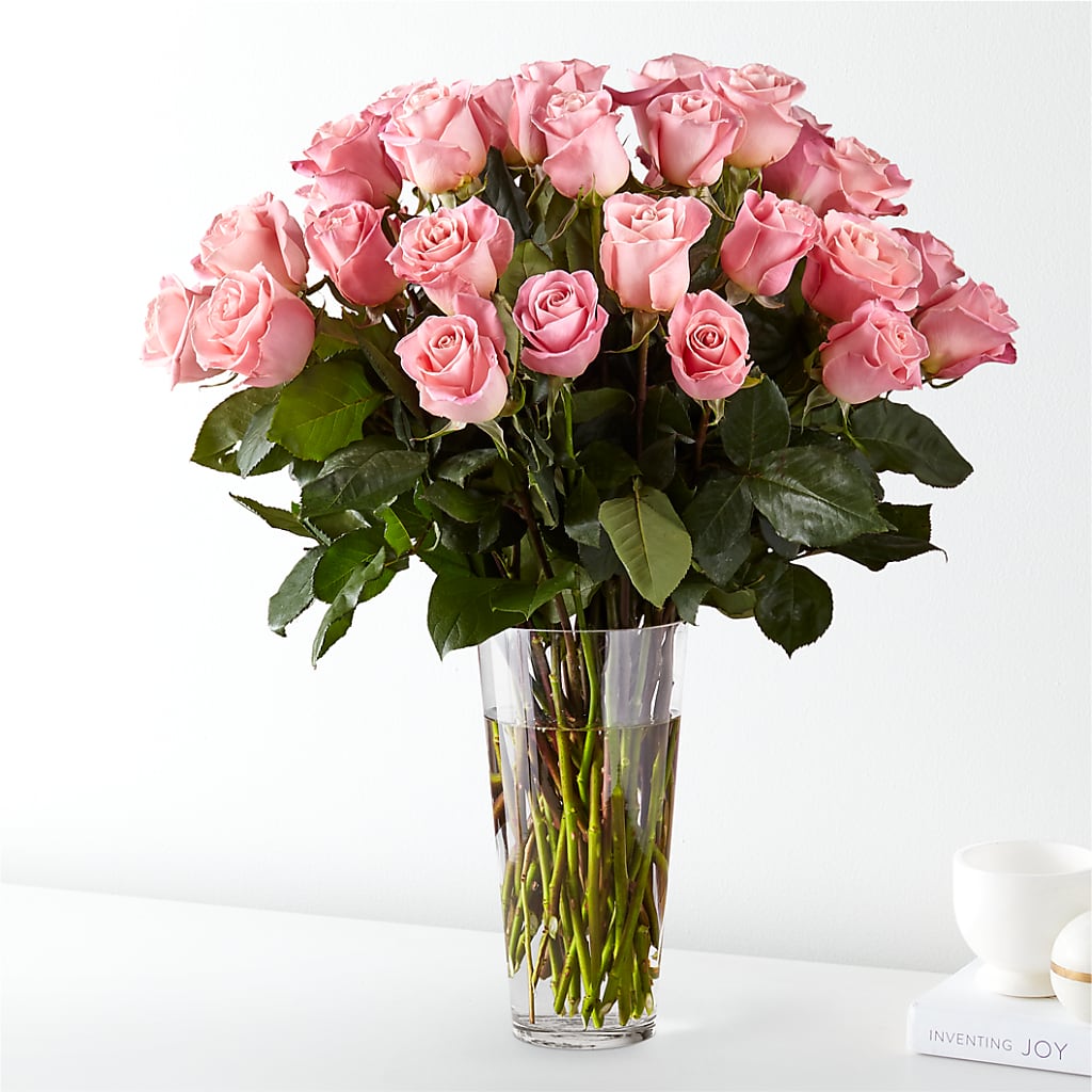 Long Stem Pink Rose Bouquet – MOORE'S FLOWERS & GIFTS, Fayette AL