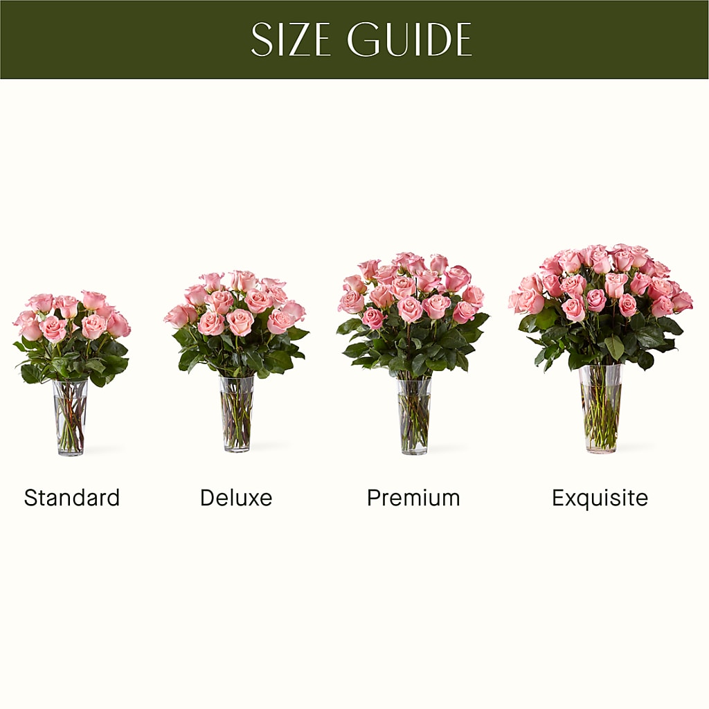 Long Stem Pink Rose Bouquet – MOORE'S FLOWERS & GIFTS, Fayette AL