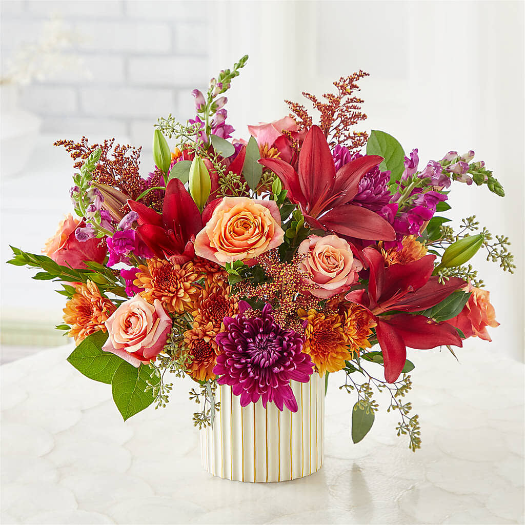 Burgundy Landscape Bouquet – MOORE'S FLOWERS & GIFTS, Fayette AL