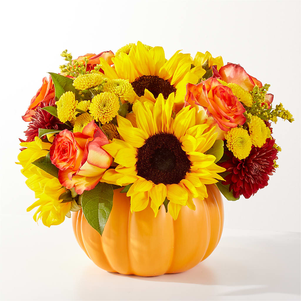 Golden Gourd Pumpkin Bouquet – MOORE'S FLOWERS & GIFTS, Fayette AL