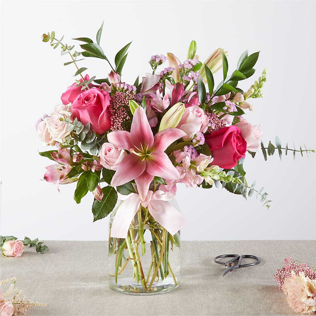 Pink Ribbon - A Florist Original – MOORE'S FLOWERS & GIFTS, Fayette AL