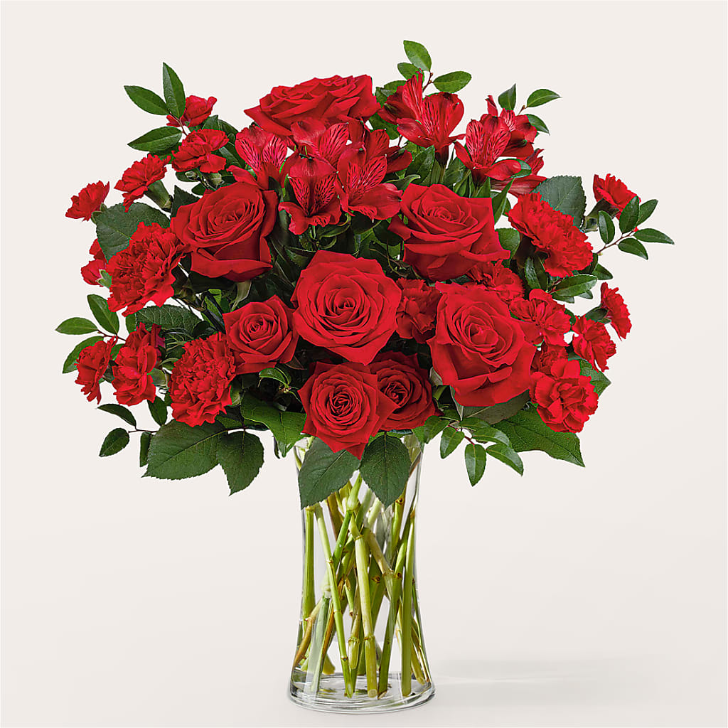 Brilliant Ruby Bouquet – MOORE'S FLOWERS & GIFTS, Fayette AL