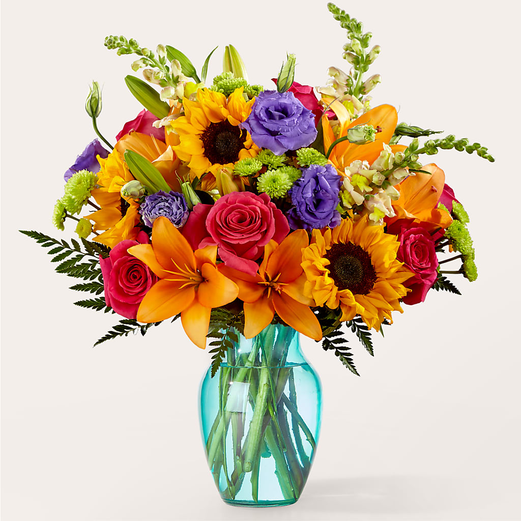 Double Rainbow Bouquet – MOORE'S FLOWERS & GIFTS, Fayette AL