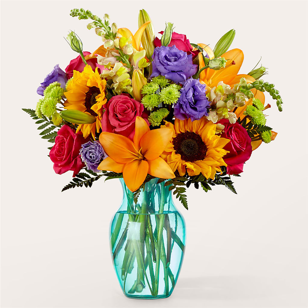 Double Rainbow Bouquet – MOORE'S FLOWERS & GIFTS, Fayette AL