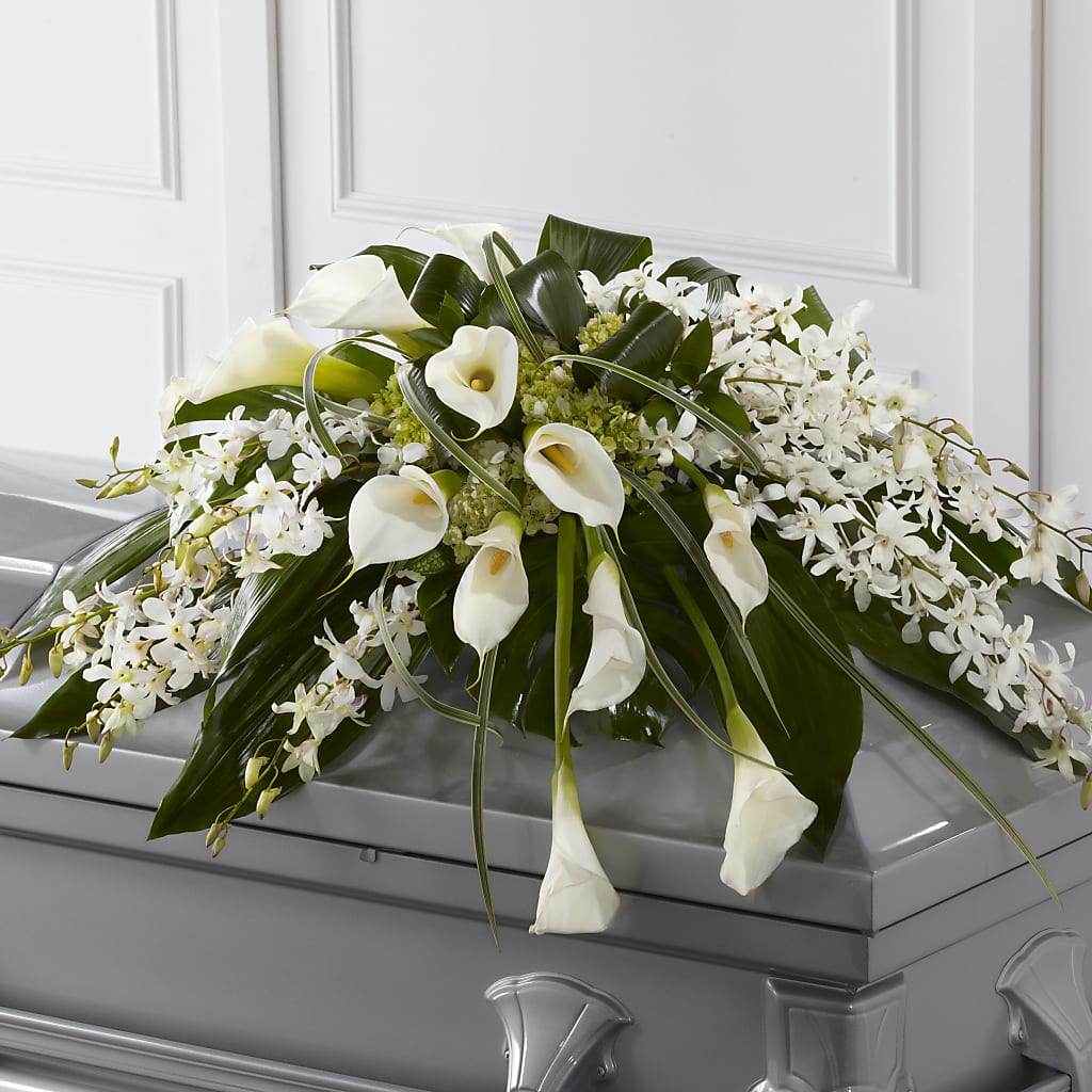 Angel Wings Casket Spray – MOORE'S FLOWERS & GIFTS, Fayette AL