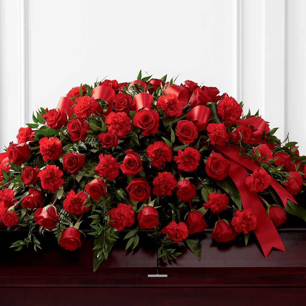 Tribute of Life Casket Spray – MOORE'S FLOWERS & GIFTS, Fayette AL
