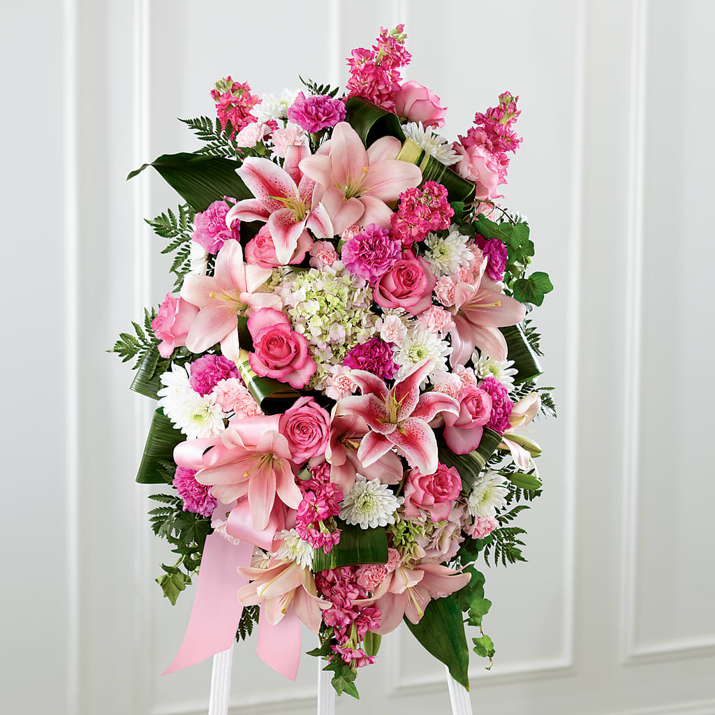 Comforting Standing Spray – MOORE'S FLOWERS & GIFTS, Fayette AL