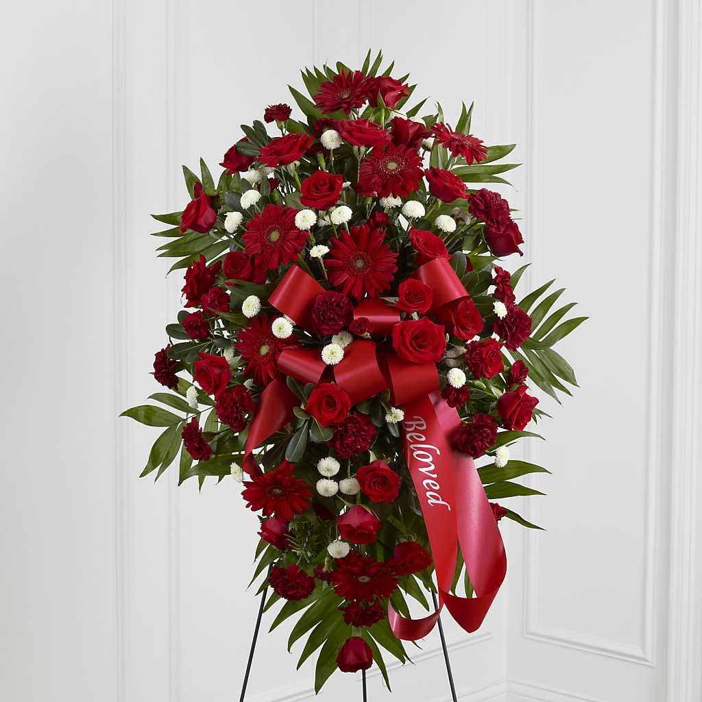 Treasured Memories Standing Spray – MOORE'S FLOWERS & GIFTS, Fayette AL
