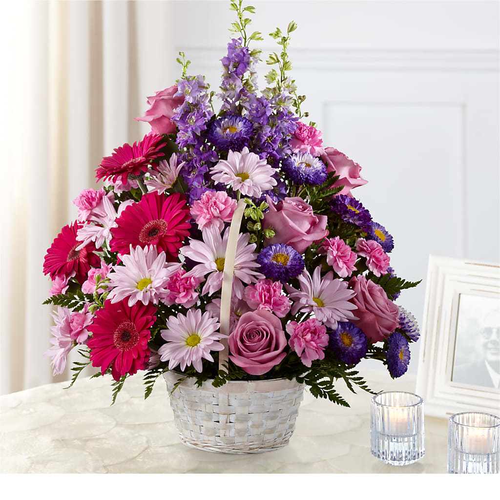 Pastel Peace Basket – MOORE'S FLOWERS & GIFTS, Fayette AL