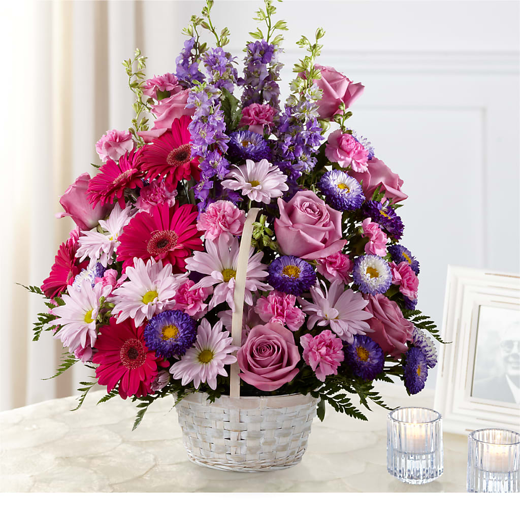 Pastel Peace Basket – MOORE'S FLOWERS & GIFTS, Fayette AL