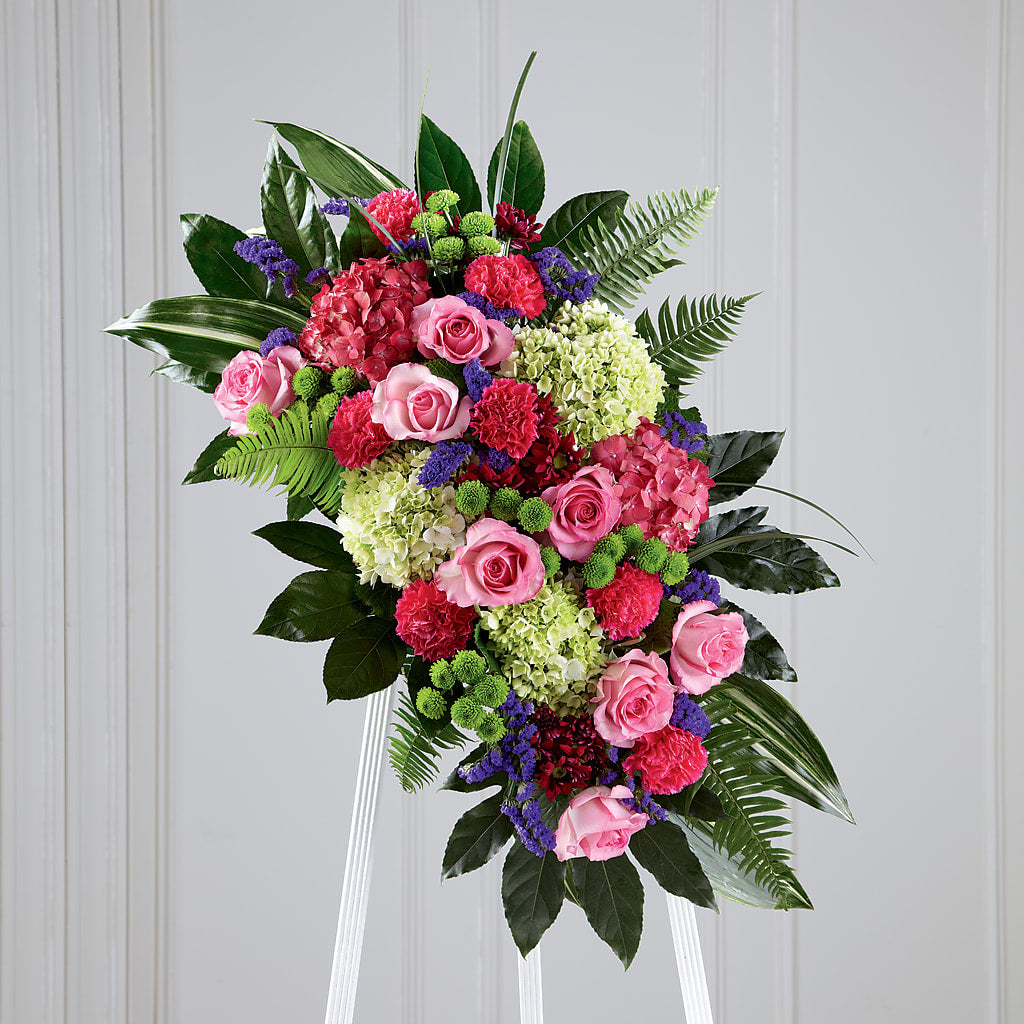 Refreshing Mix Standing Spray – MOORE'S FLOWERS & GIFTS, Fayette AL