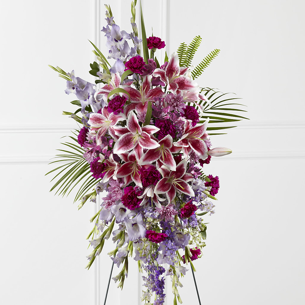 Tender Touch Standing Spray – MOORE'S FLOWERS & GIFTS, Fayette AL
