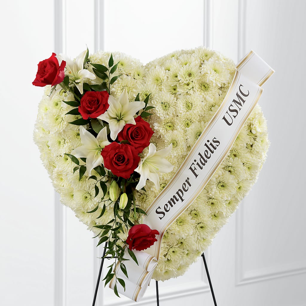 Heartfelt Hero Standing Heart – MOORE'S FLOWERS & GIFTS, Fayette AL
