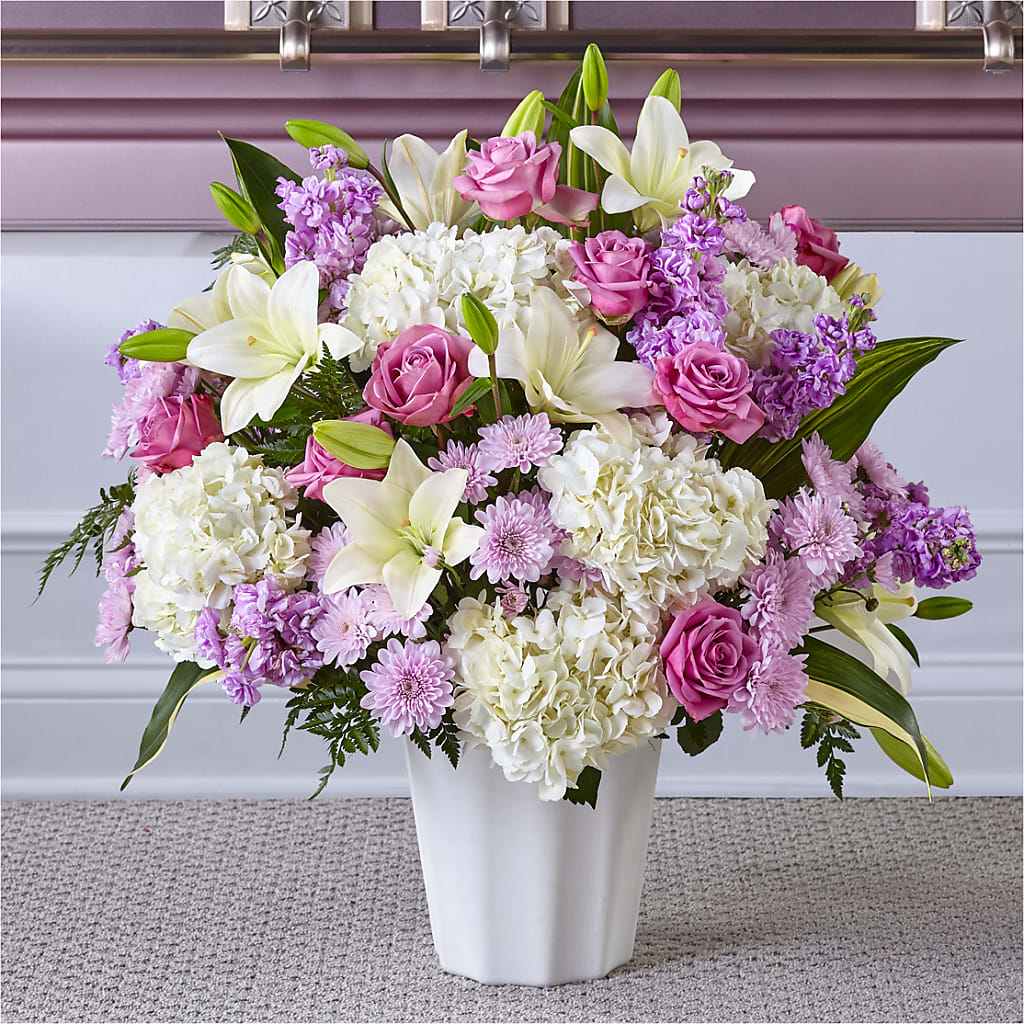 Heaven Sent Floor Basket – MOORE'S FLOWERS & GIFTS, Fayette AL