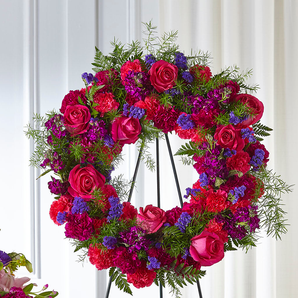 Calming Colors Wreath – MOORE'S FLOWERS & GIFTS, Fayette AL