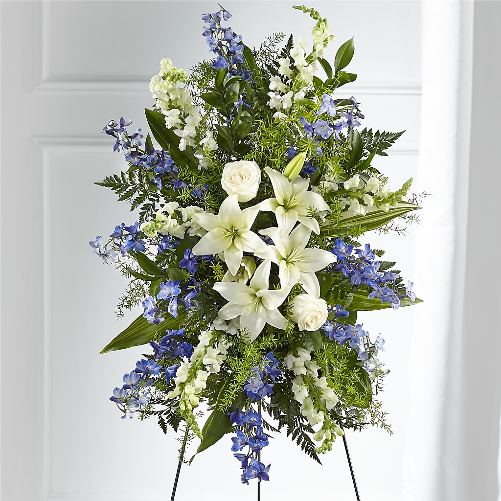 Faithful Friend Standing Spray – MOORE'S FLOWERS & GIFTS, Fayette AL