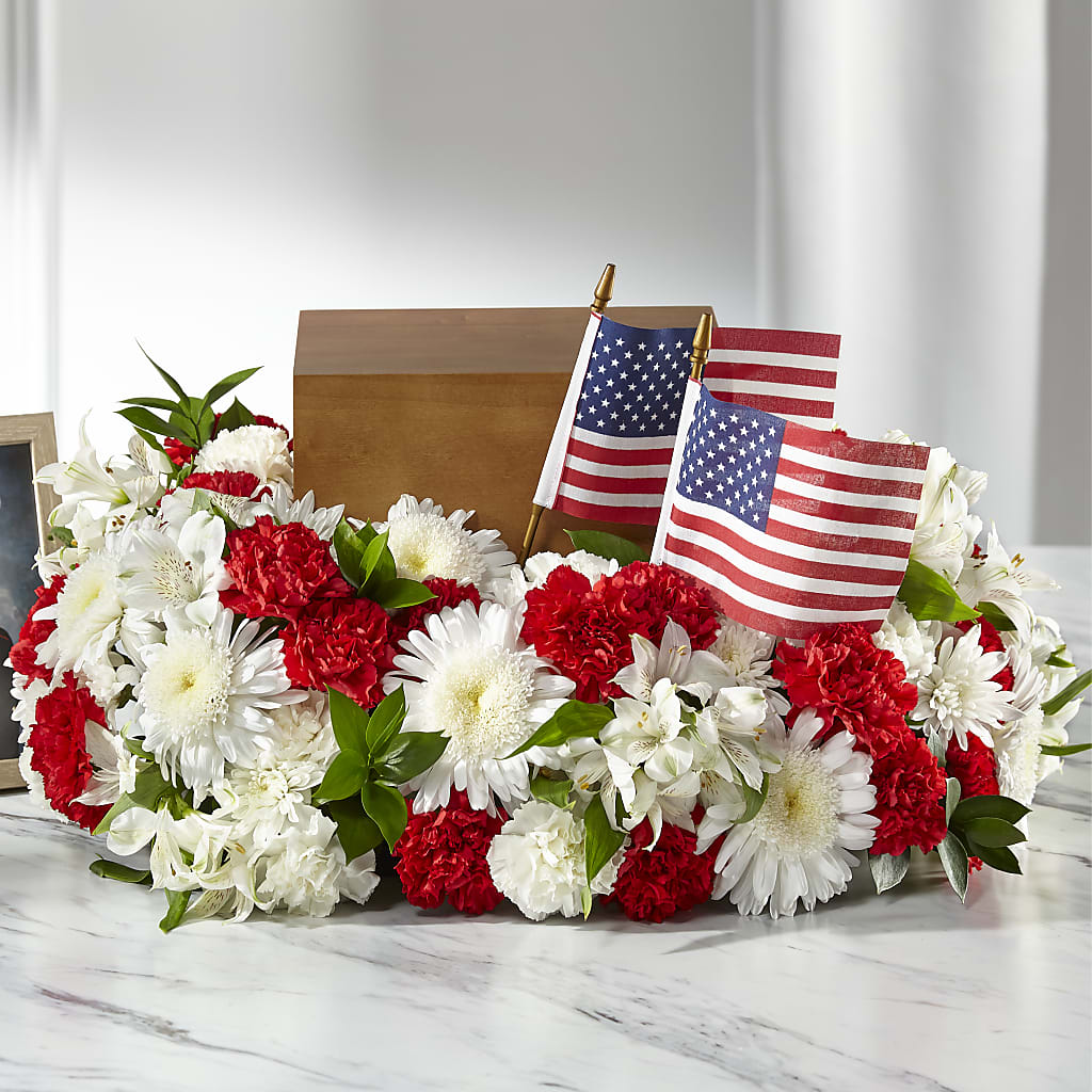 Spirit of Patriotism Cremation Adornment – MOORE'S FLOWERS & GIFTS, Fayette AL
