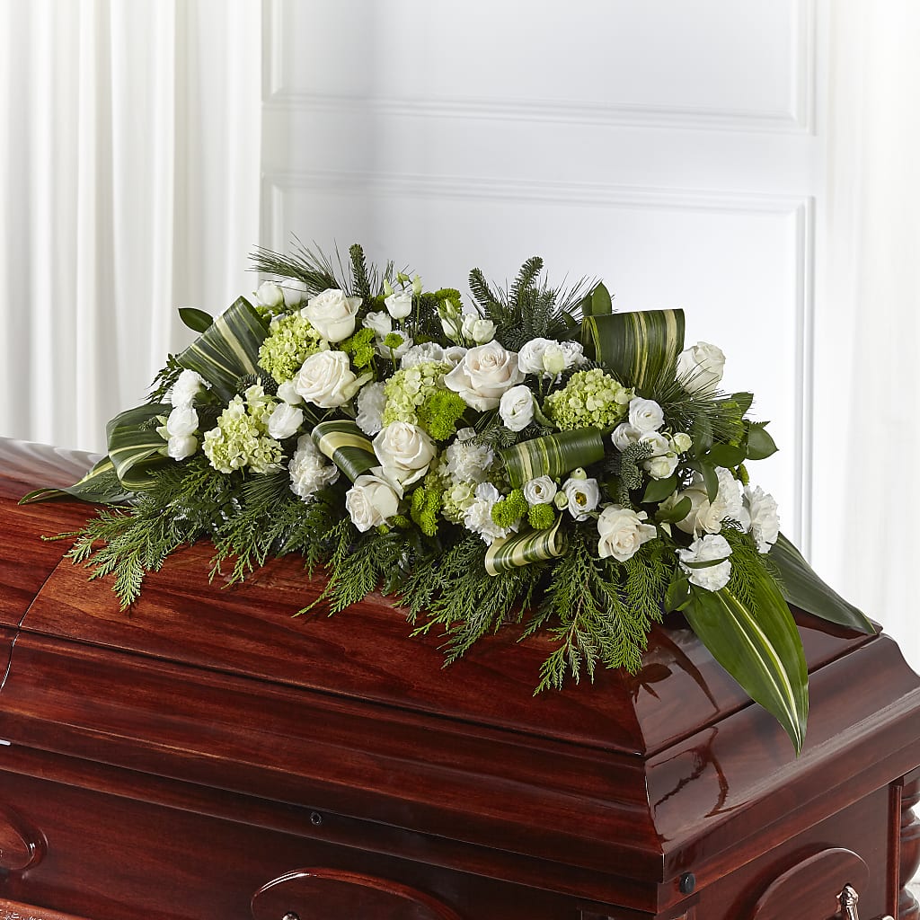 Hopeful Gesture Casket Spray – MOORE'S FLOWERS & GIFTS, Fayette AL