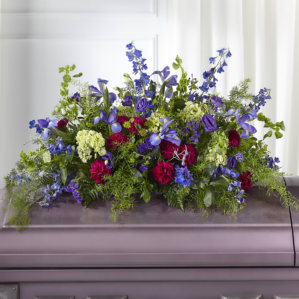Always Treasured Casket Spray – MOORE'S FLOWERS & GIFTS, Fayette AL