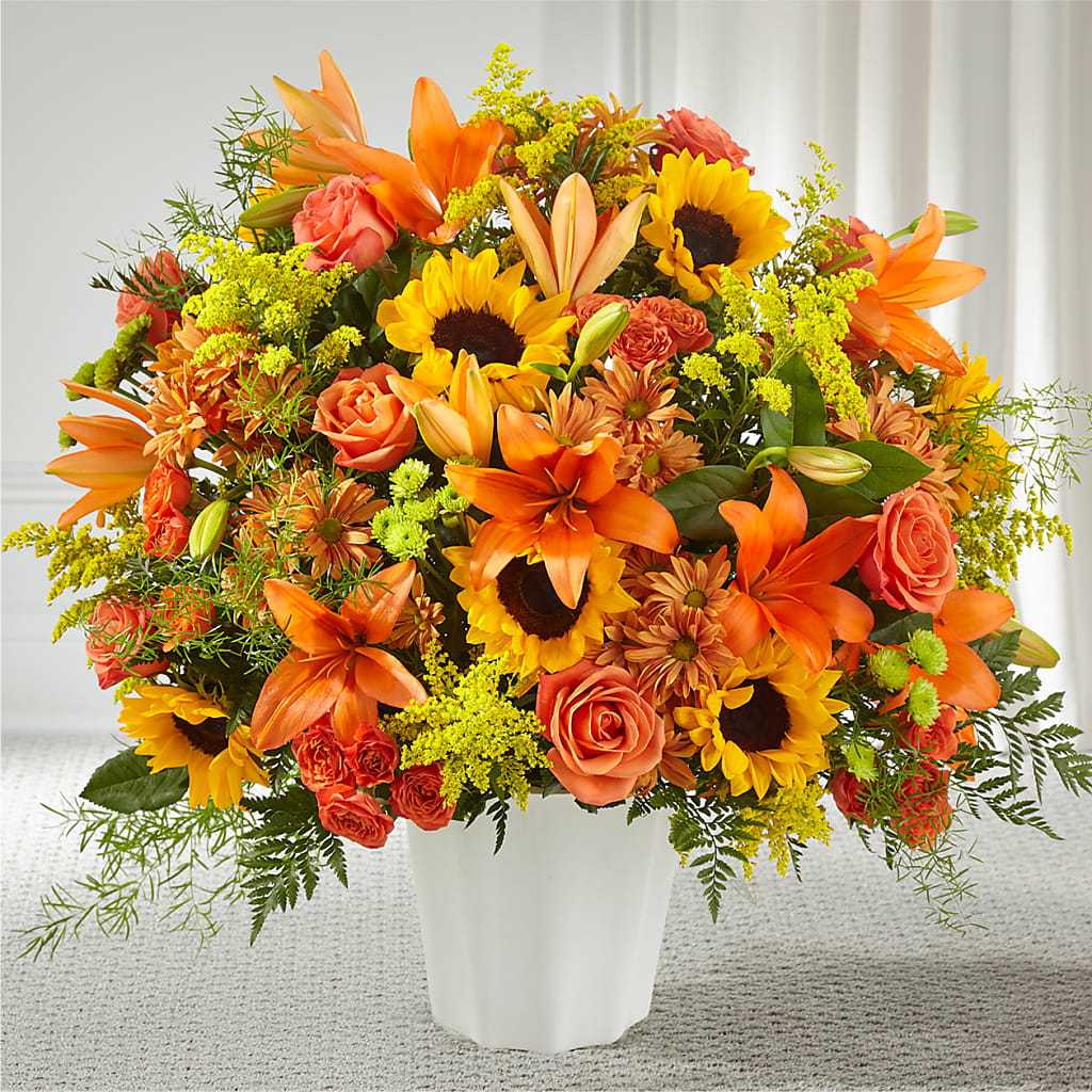 Harvest Thoughts Floor Basket – MOORE'S FLOWERS & GIFTS, Fayette AL
