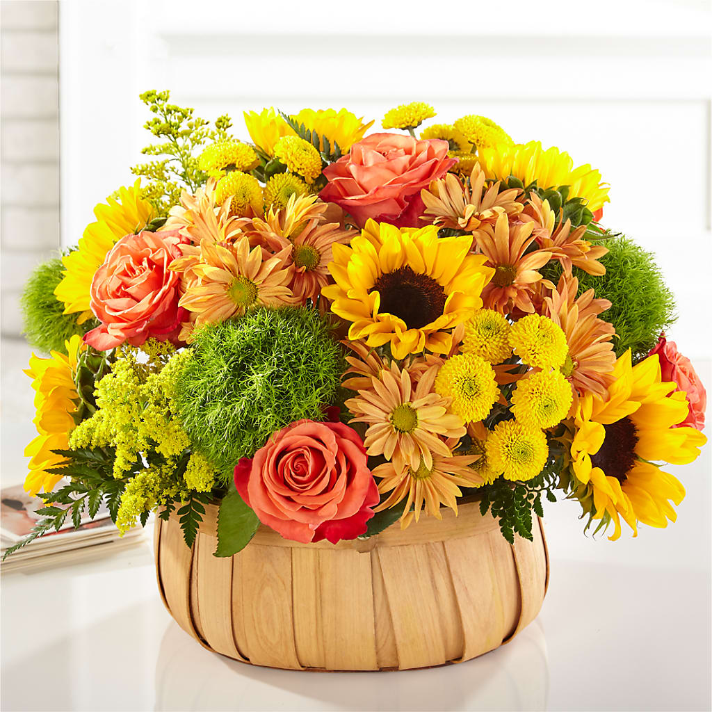 Harvest Sunflower Basket – MOORE'S FLOWERS & GIFTS, Fayette AL