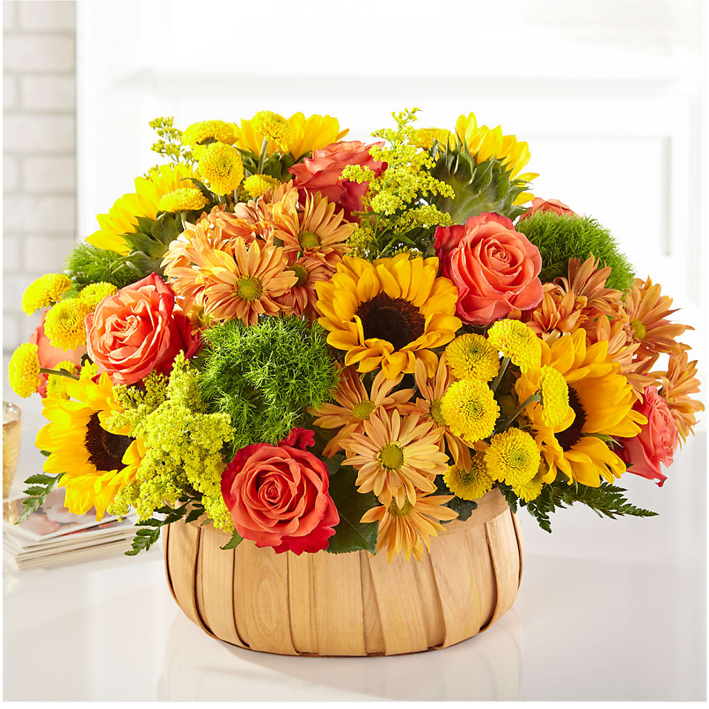 Harvest Sunflower Basket – MOORE'S FLOWERS & GIFTS, Fayette AL