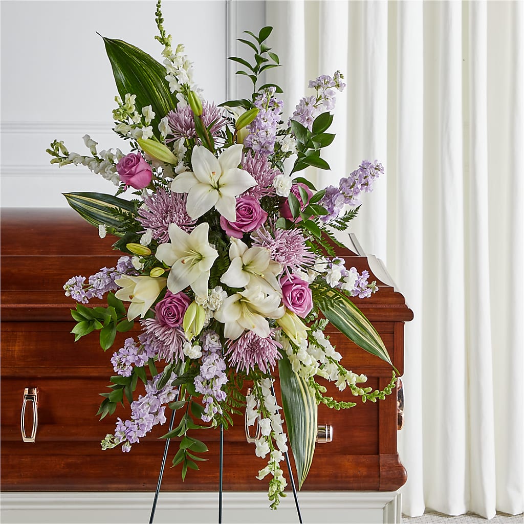 Grateful Hearts Standing Spray – MOORE'S FLOWERS & GIFTS, Fayette AL