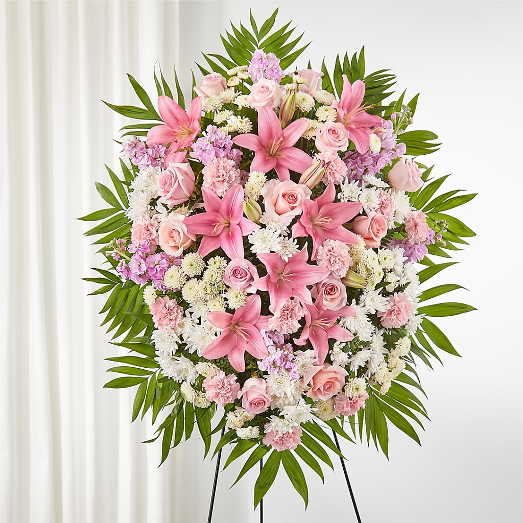 Offering Solace Standing Spray – MOORE'S FLOWERS & GIFTS, Fayette AL