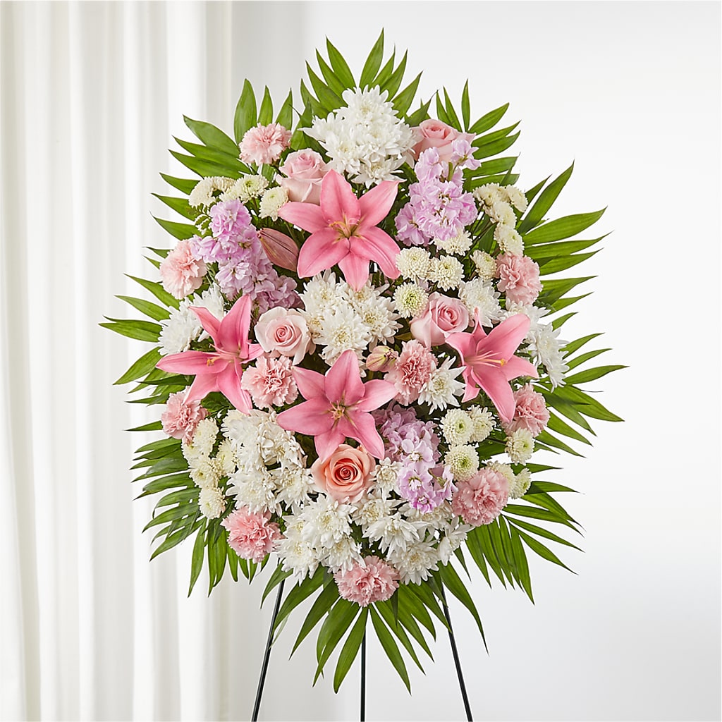 Offering Solace Standing Spray – MOORE'S FLOWERS & GIFTS, Fayette AL
