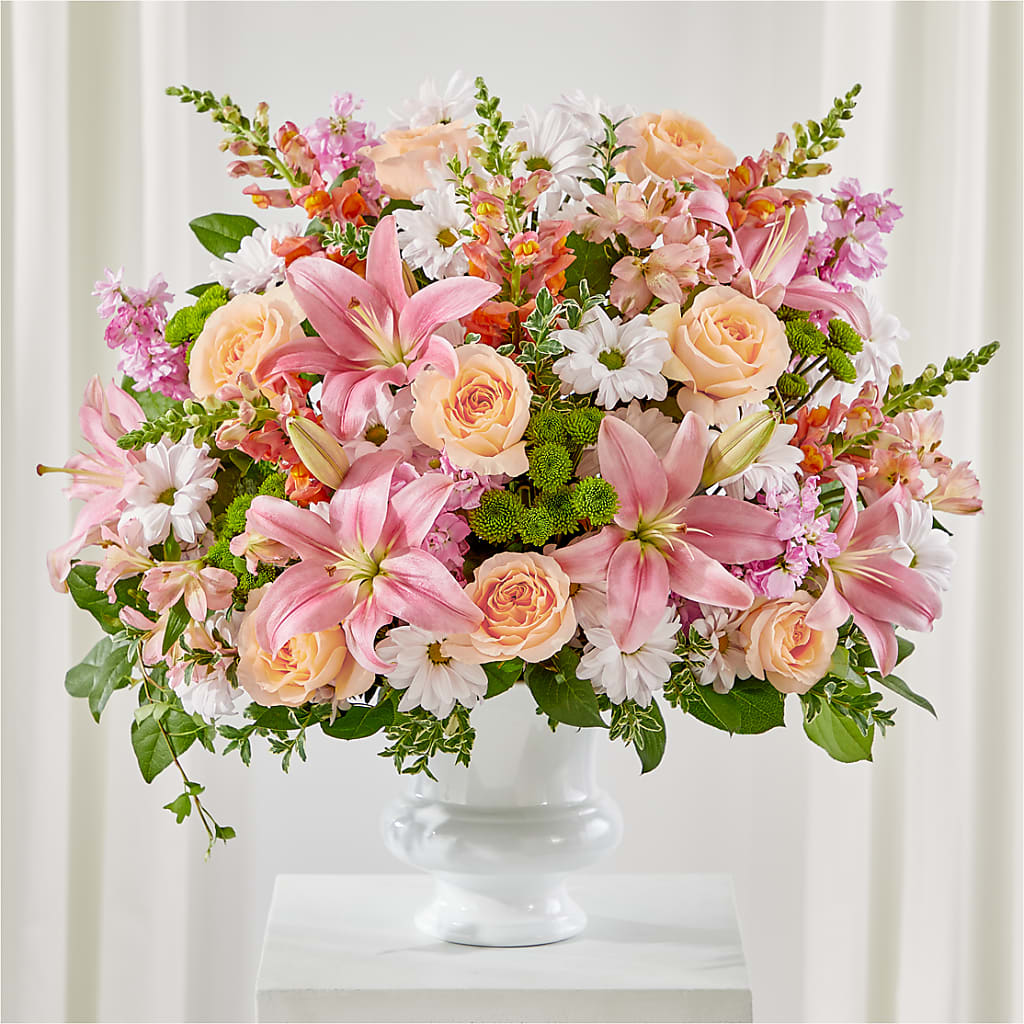 Heartfelt Gesture Urn Arrangement – MOORE'S FLOWERS & GIFTS, Fayette AL