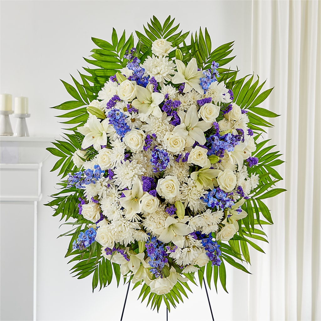 At Rest Standing Spray – MOORE'S FLOWERS & GIFTS, Fayette AL