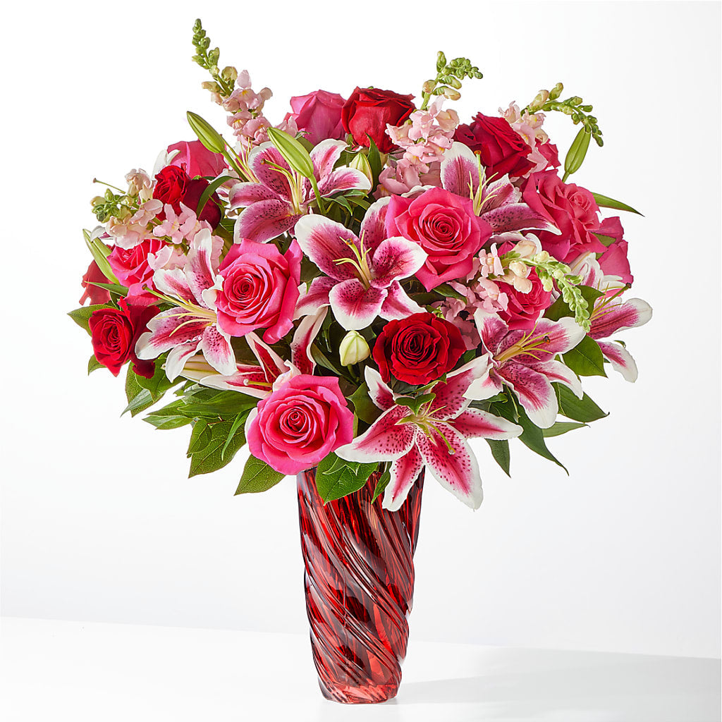 Always You Bouquet with Luxe Swirl Vase – MOORE'S FLOWERS & GIFTS, Fayette AL
