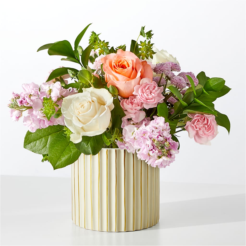 French Market Bouquet with Ivory Vase – MOORE'S FLOWERS & GIFTS, Fayette AL