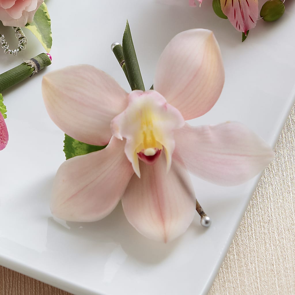 Pink Cymbidium Boutonniere – MOORE'S FLOWERS & GIFTS, Fayette AL