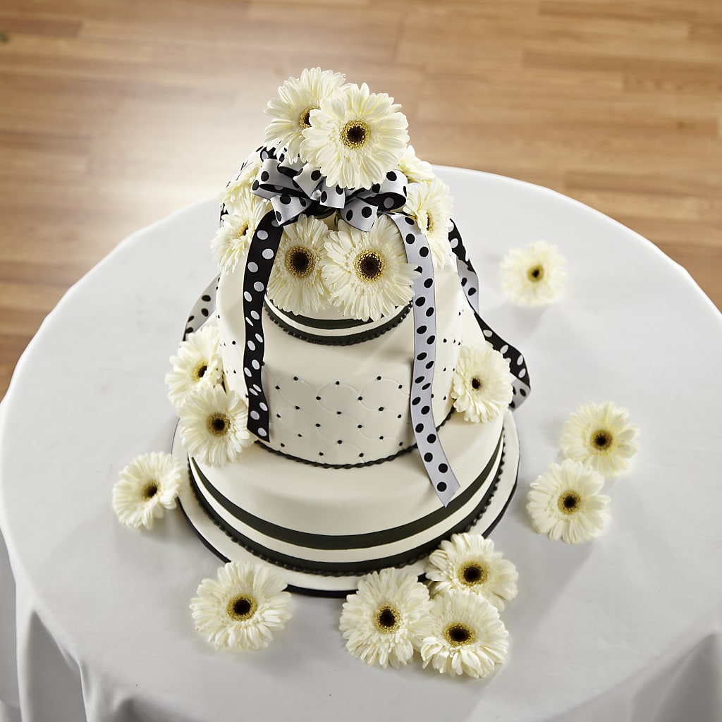 Simple Sophistication Cake Décor – MOORE'S FLOWERS & GIFTS, Fayette AL