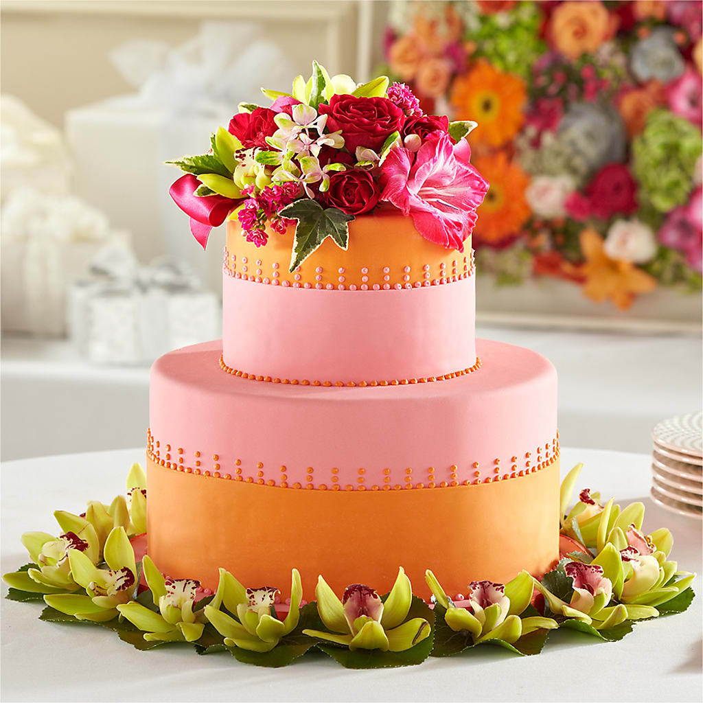 Sweet Citrus Cake Decor – MOORE'S FLOWERS & GIFTS, Fayette AL