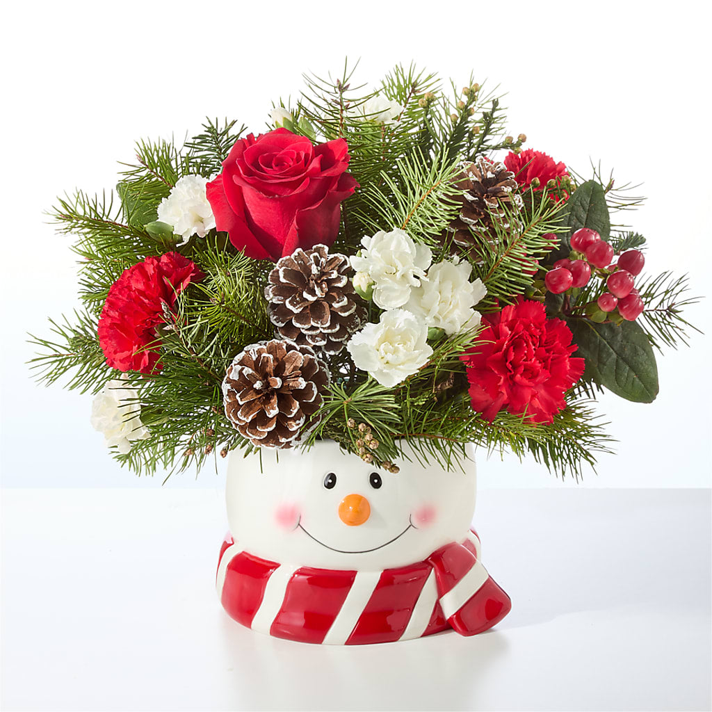 Jolly Snowman Bouquet – MOORE'S FLOWERS & GIFTS, Fayette AL