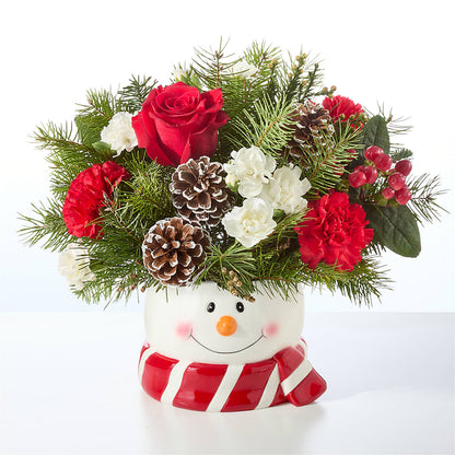 Jolly Snowman Bouquet – MOORE'S FLOWERS & GIFTS, Fayette AL