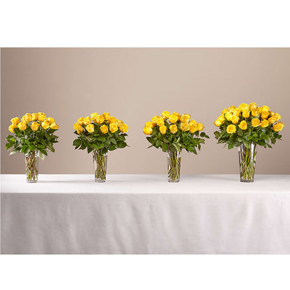 Long Stem Yellow Rose Bouquet – MOORE'S FLOWERS & GIFTS, Fayette AL