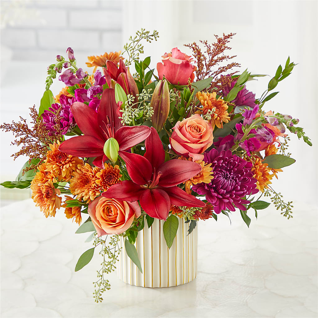 Burgundy Landscape Bouquet – MOORE'S FLOWERS & GIFTS, Fayette AL