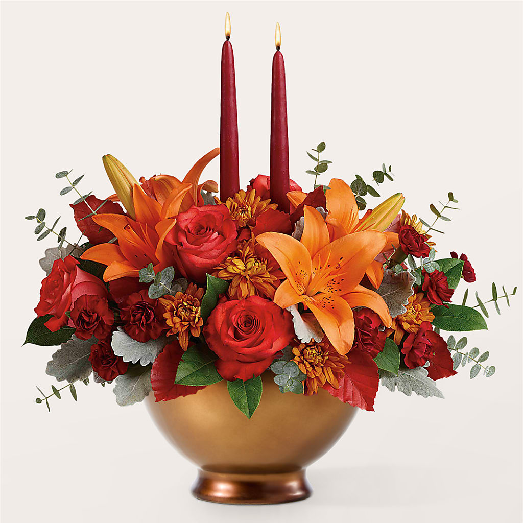 Fruits of Fall Centerpiece – MOORE'S FLOWERS & GIFTS, Fayette AL
