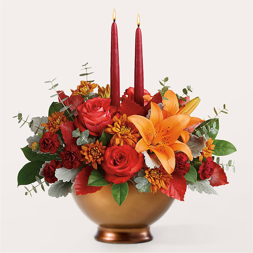 Fruits of Fall Centerpiece – MOORE'S FLOWERS & GIFTS, Fayette AL