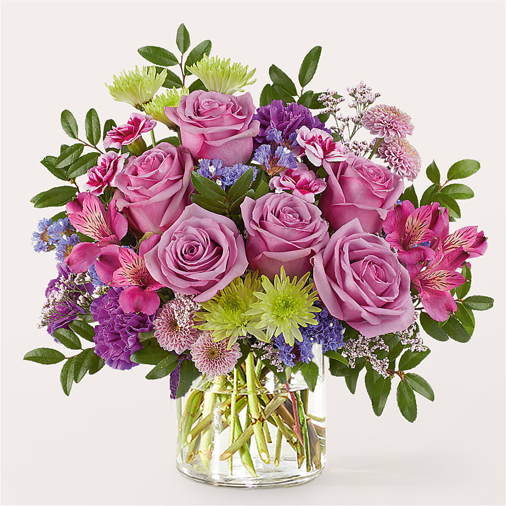 Glass Half Full Bouquet – MOORE'S FLOWERS & GIFTS, Fayette AL