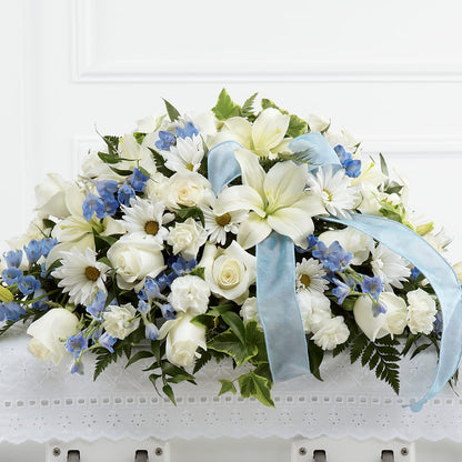 Tender Treasure Casket Spray – MOORE'S FLOWERS & GIFTS, Fayette AL