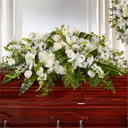 Abundance Casket Spray – MOORE'S FLOWERS & GIFTS, Fayette AL