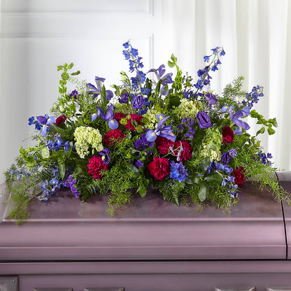 Always Treasured Casket Spray – MOORE'S FLOWERS & GIFTS, Fayette AL