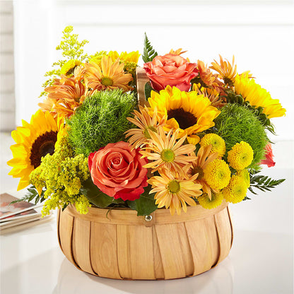 Harvest Sunflower Basket – MOORE'S FLOWERS & GIFTS, Fayette AL